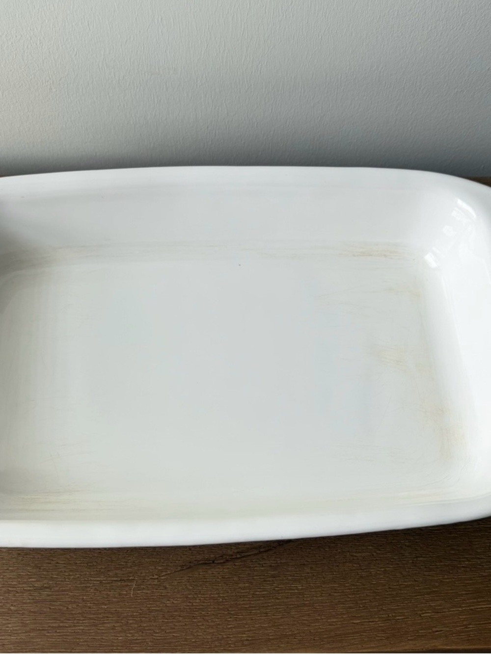 Corningware White Lasagne Pan Navy Blue Logo - Picture 3 of 8